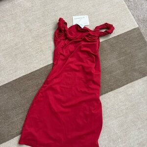 Peppermayo Strapless Red Dress